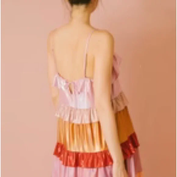 NWT Storia Tiered Ruffle Dress - Picture 3 of 3